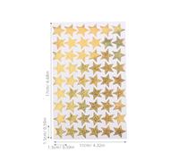 NIYANGLE Pegatinas de Estrellas de Incentivo Autoadhesivas Pequeñas, 5 Hojas de Pegatinas Holográficas de Cinco Puntas, para Gestión de Aula, Planificación Escolar y Recompensas