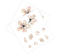 NIYANGLE Pegatinas Decorativas para Guitarra Acústica Diseño Único de Sakura, Material Pvc Fácil de Quitar Dejar Residuos, Paquete de 2 Piezas para Diapasón