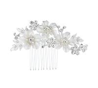 NIYANGLE Peina Lateral De Rhinestone Para Novias Accesorio De Cabello Floral Elegante Para Bodas y Fiestas Peine De Nupcial Diseño Chic y Delicado