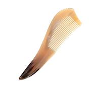 NIYANGLE Peine de Cuerno de Buey Natural Cómodo y Masajeador Peine de Masaje Cabelludo Cuidado del Cabello