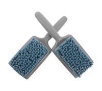 NIYANGLE Peine de Esponja Absorbente Cabello 2 Piezas, Cepillo Secador Rápido para Cuidado del Cuero Cabelludo, Desenredante, Color Gris Azul, Adecuado para Ducha y Uso