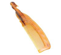 NIYANGLE Peine de Mango Antiestático con Diseño de Pavo Real para Masaje del Cabelludo para Hombres y Peluquería Peines Naturales