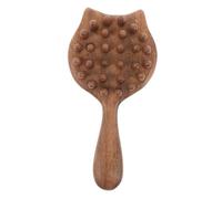 NIYANGLE Peine De Masaje De Madera Diseño De Gato Adorable Peine De Dientes Anchos Para Masaje Del Cabelludo Herramienta De Relajación y Bienestar Para Mascotas