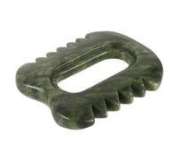 NIYANGLE Peine De Masaje Raspador De Jade Doble Cara Para Cabelludo Rostro Cuerpo Herramienta Guasha y Tabla Para Rascar El Cabello