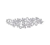 NIYANGLE Peine De Novia Cristales De Rhinestone Tocado Delicado Para Boda y Eventos Especiales Accesorio De Cabello Elegante Para Novias y Damas De Honor