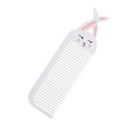 NIYANGLE Peine Metálico Pequeño para Mujer Diseño de Zanahoria Caricatura Compacto y Resistente Peine Masajeador Suave para Cabello Accesorio para Diario