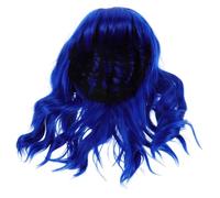 NIYANGLE Peluca Corta Rizada con Flequillo Sintética Accesorio para Fiesta de Halloween Cosplay Disfraces Divertidos Eventos Hombros Pelucas Realistas para Mujer