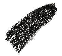 NIYANGLE Peluca de Rastas Africanas Efecto Water Wave Color Negro para Mujeres Que Buscan un Estilo Afro Rizos Naturales para Eventos Especiales o Diario Uso