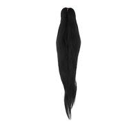 NIYANGLE Peluca De Rastas Trenzar El Cabello Extensión Desordenado Falso Extensiones Ondulado Chicas Manojos De Colores Girar Vistoso Suave Hilo De Temperatura De Fibra Química Negro