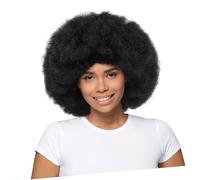 NIYANGLE Peluca Rizada Afro Corta para Mujer Sintética Resistente al Textura y Voluminosa para Cosplay Fiestas Temáticas y Diario Natural y Cómodo Color Negro