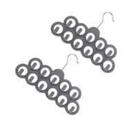 NIYANGLE Perchas para Bufandas para Mujer, Perchas de cinturón para Hombres, 2pcs con 11 Agujeros, Antideslizante, para Armario, exhibición de Bufandas