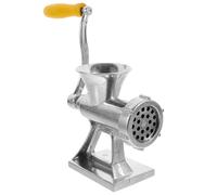NIYANGLE Picadora de Carne Manual Modelo 46 de Aleación de Aluminio, Molinillo de Carne y Salchichas, Manivela Ergonómica, Color Plata, para Cocina Doméstica
