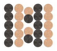 NIYANGLE Piezas de Juego de Mesa de Madera Redondas Rosca para Damas y Backgammon, Fáciles de Agarrar y Mover, Ideales para Noches de Juego y Tableros de Ajedrez de Madera Maciza