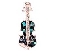 NIYANGLE Pin de Solapa Violín Esmaltado, Broche Accesorio para Ropa y Mochilas, Diseño Creativo en Esmalte Detalles en Forma de Guitarra y Violín, Adecuado para Obsequio y Uso Diario