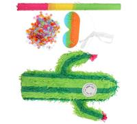 NIYANGLE Piñata de Cactus Mexicana para Fiesta Infantil, Set Creativo Tridimensional Relleno de Dulces Variados, Juego Interactivo para Cumpleaños y Despedidas de Soltera, Color Aleatorio