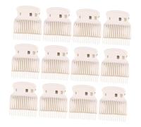 NIYANGLE Pinzas Blancas Para Permanente Pinzas Para El Cabello Que No Se Doblan Pinzas Para El Cabello Con Calor Pinzas Para Peinar Y Fijar El Cabello Accesorio Para El
