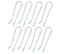 NIYANGLE Pinzas Para Rodillos Calientes 8 Piezas Tamaño 1.9 Cm Color Azul Claro Clips De Fijación Para Rizado Cabello Todos Tipos Uso Profesional Hogar Viaje