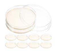 NIYANGLE Placas de Agar Portátiles de 9 Cm, 10 Unidades por Paquete, Placas de Petri Pre-vertidas para Cultivos Bacterianos y Experimentos Científicos en Laboratorio de Microbiología