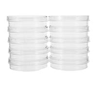 NIYANGLE Placas de Petri con Tapa 60 MM para Cultivo Celular Plástico Transparente Borde Dentado Antideslizante Pack de 10 Unidades para Laboratorio de Biología E Investigación