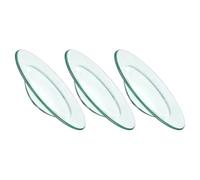 NIYANGLE Plato Calentador de Cera de Vidrio de 12 Cm, 3 Piezas de Repuesto para Quemador de Aromaterapia, Bandeja para Fundidor de Cera, Apto para Aceites Esenciales y Lámparas de Vela