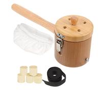 NIYANGLE Portaherramientas de Moxibustión de Madera Soporte para Moxibustión Portátil Caja de Herramienta para Masaje Casa y Quemador de Moxa