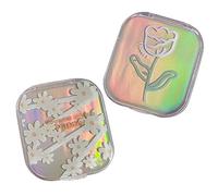 NIYANGLE Poseedor Estuche para Gafas De Viaje 2 Uds Estuche De Color para Gafas Kit De Viaje Removedor De Caja De Viaje Estuches Bonitos Caja para El Hogar Estuche Delicado