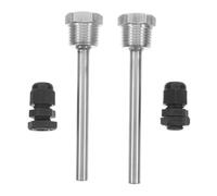 NIYANGLE Pozos Termoeléctricos de Acero Inoxidable sin Soldadura 8x100 Mm, Termopozo Repuesto para Calentador de Agua, Sensor de Temperatura Industrial, Paquete de 2 Unidades