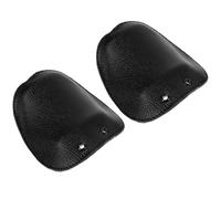 NIYANGLE Protectores Metatarsianos De Cuero Negro para Botas De Soldadura, Cubrepuntas Anti-Impacto e Ignífugos, Aislamiento Térmico para Trabajo En Soldadura, 2 Piezas