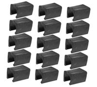 NIYANGLE Protectores para Patas de Sillas Forma de U 12 MM para Muebles Tubulares Clips Antideslizantes Negros 50 Piezas para Sillas de Oficina y Comedor Protección de Suelo y