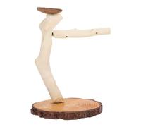 NIYANGLE Puesto de Juego para Mascotas Percha de Madera para Pájaros Juguete Masticable para Pájaros Madera, Entrenamiento y Escalada, para Periquitos y Aves Pequeñas o Medianas,