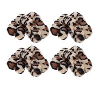 NIYANGLE Pulseras Absorbentes de Tejido con Estampado Animal para Maquillaje y Lavado Facial, Paquete de 8 Unidades, Diseño Cómodo y Antitranspirante para Yoga y Cuidado Diario