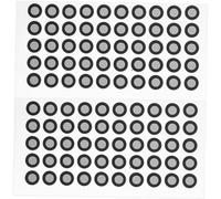 NIYANGLE Puntos De Marcado para Escáner 3D, Película Reflectante Blanca, 100 Unidades, Uso Profesional para Escaneo 3D, Metrología e Ingeniería Avanzada, Alta Precisión y Posicionamiento