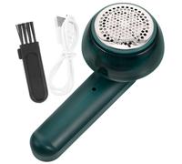 NIYANGLE Quitapelusas Eléctrico USB Recargable Removedor de Pelusa para Ropa y Sofá Afilado con Peine Diseño Ergonómico Verde Oscuro para Textiles Delicados
