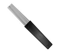 NIYANGLE Raspador de Güiro de Acero Inoxidable Grande 27.6 Cm X 3.75 Cm, Instrumento de Percusión Infantil y Juguete Musical para Entrenamiento y Espectáculos Latinos