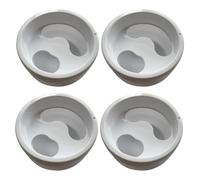 NIYANGLE Recipiente de Remojo Color Aleatorio 4 Piezas para Manicura de Plástico Abs Resistente para Cuidado de Uñas y de Uñas