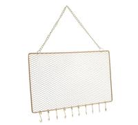 NIYANGLE Rectangular Soporte De Joyería Torre De Joyería Puerta De Pared Organizador De Joyas Soporte De Exhibición Cadena Soporte De Joyería Organizador Soporte Collar Bar Organizador De