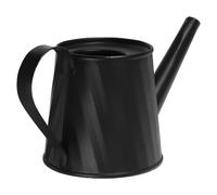 NIYANGLE Regadera Metálica Pequeña para Suculentas, Mini Riego de Plantas con Asa Cómoda, Maceta Decorativa Negra 6x7x7.5 Cm para Interior y Jardinería Doméstica