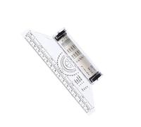 NIYANGLE Regla Paralela para Dibujo con Rodillo Medidor de Ángulos y Círculos Transparente Ligera y Portátil para Estudiantes y Oficina Escala