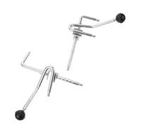 NIYANGLE Reguladores del Reposapiés Delantero para Silla de Ruedas Varilla de Resorte de Metal Resistente Accesorio de Ajuste Manual para Uso en Cuidado Domiciliario
