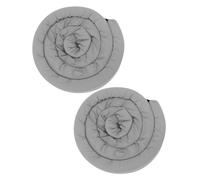 NIYANGLE Relleno de Huecos para Colchón Tamaño Queen, Tiras de Esponja Funda Gris de Microfibra, 2 Piezas Adhesivo, Bloqueador de Grietas para Cama y Pared, Protección contra