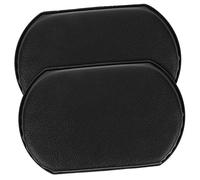 NIYANGLE Reposapiés Para Sillas De Ruedas 2 Unidades Almohadillas Para Pantorrillas Compatibles Apoyo Estable Cojín Antidesgaste Piel Negra Para Movilidad Diaria y Usuarios Mayores