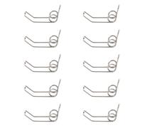 NIYANGLE Resortes para Llave de Trompeta Watergate de Hierro Plata, Paquete de 10 Piezas Portátiles y Resistentes para Trompeta y Trompa Francesa