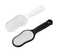 NIYANGLE Rodillo Durezas Pies con Escofina de Acero Inoxidable Doble Cara para Eliminar Callos y Tejido Muerto, Diseño Ergonómico y Pack de 2 Unidades para Pedicura