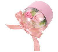 NIYANGLE Rosas de Jabón Perfumado en Caja Rosa Flores Artificiales Jabón de Baño Floral Decorativo para Obsequio Romántico Cumpleaños y Día Madre Decoración Aromática para Hogar