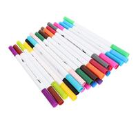 NIYANGLE Rotuladores de Doble Punta para 24 Colores Marcadores Artísticos Acrílicos Punta Fina y Pincel Set para Dibujo Colorear y Proyectos Creativos Escolares