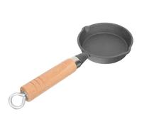 NIYANGLE Sartén Multifuncional de Hierro Fundido Pequeña para Huevos y Calentar Aceite, Sartén Mini de 11 Cm de Diámetro X 2,5 Cm de Alto, Utensilio de Cocina Adecuado para Hogar y Cocina