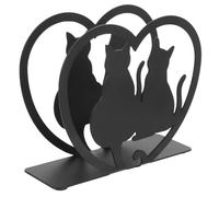 NIYANGLE Servilletero de Metal Vintage Estilo Gato Soporte para Servilletas de Mesa Papelera para Cocina Restaurante Hotel Escritorio Compacto y Seguro