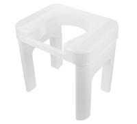 NIYANGLE Silla Inodoro Taburete Para Hacer Caca Para Baño Reposapiés Elevador De Inodoro Taburete De Baño Para Ancianos Color Blanco
