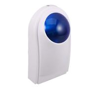NIYANGLE Sirena de Alarma de Seguridad para Vehículo y Hogar Luz Estroboscópica Azul, Diseño Integrado y Alarma de Alto Decibelio para Protección Exterior Eficaz