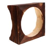 NIYANGLE Soporte Antideslizante para Cuenco de Piedra Coreano, Estante de Madera Natural para Olla de Diámetro Interior 14,8 Cm, Aislante Térmico para Cocina y Restaurante, Accesorio